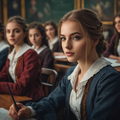 girl studying,jane austen,girl in a historic way,the girl's face,classroom,teacher,academic,tutor,professor,classroom training,young women,education,women's novels,tudor,girl at the computer,portrait of a girl,class room,science education,student,language school,Photography,General,Fantasy