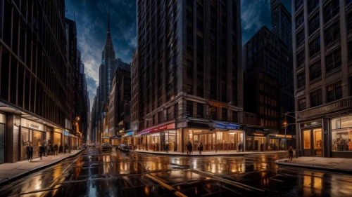 new york streets,city scape,chicago night,chicago,financial district,urban landscape,glass facades,thoroughfare,potsdamer platz,store fronts,new york,city life,5th avenue,tall buildings,night scene,newyork,shopping street,50th street,midtown,night photography