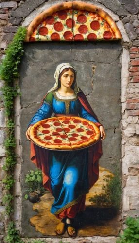pizza stone,brick oven pizza,stone oven pizza,pizza supplier,pizzeria,sicilian cuisine,pizza service,pizza oven,woman holding pie,the pizza,order pizza,pan pizza,italian painter,wood fired pizza,italian cuisine,pizol,pizza,pizza hawaii,sicilian pizza,pizza topping,Art,Classical Oil Painting,Classical Oil Painting 16
