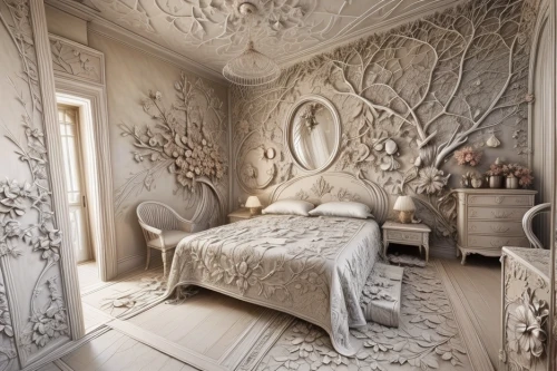 ornate room,the little girl's room,canopy bed,bridal suite,damask,bedroom,danish room,children's bedroom,beauty room,guest room,wall plaster,interior decoration,sleeping room,luxury bathroom,baroque,rococo,great room,damask paper,art nouveau design,victorian style