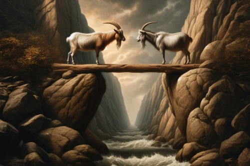 two-horses,equines,guards of the canyon,fantasy picture,arabian horses,beautiful horses,surrealism,horses,fantasy art,wild horses,white horses,equilibrium,unicorn art,photo manipulation,dualism,duality,equine,man and horses,parallel worlds,surrealistic