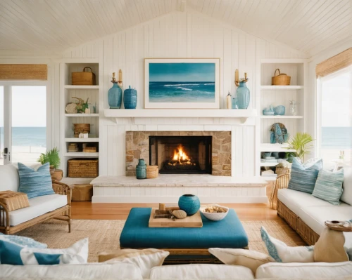 beach house,fire place,summer cottage,wood and beach,livingroom,scandinavian style,family room,beachhouse,living room,fireplaces,coastal,fireplace,turquoise wool,great room,cabin,summer house,beach hut,beautiful home,modern decor,beach furniture,Photography,Documentary Photography,Documentary Photography 01