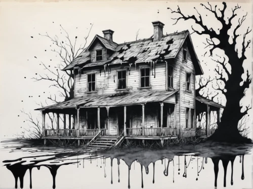 the haunted house,haunted house,witch house,witch's house,creepy house,house drawing,house painting,halloween poster,abandoned house,haunted,halloween and horror,houses clipart,house silhouette,ghost castle,halloween illustration,old home,haunt,lonely house,old house,house insurance,Illustration,Black and White,Black and White 34