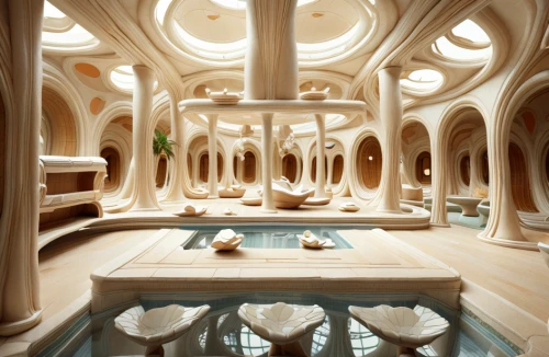 wooden sauna,futuristic architecture,thermae,underwater playground,thermal bath,wooden construction,aqua studio,infinity swimming pool,marble palace,hotel w barcelona,futuristic art museum,floor fountain,luxury bathroom,wooden cubes,jewelry（architecture）,spa water fountain,wood structure,ice hotel,day-spa,luxury hotel