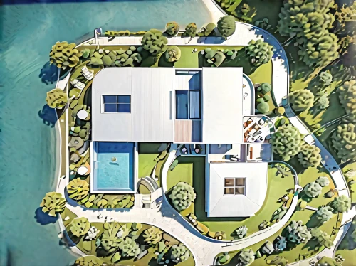 landscape designers sydney,landscape design sydney,garden design sydney,luxury property,pool house,bird's-eye view,swim ring,bendemeer estates,garden elevation,landscape plan,holiday villa,floorplan home,private estate,house floorplan,drone image,architect plan,villa,artificial island,house with lake,overhead view,Photography,General,Cinematic