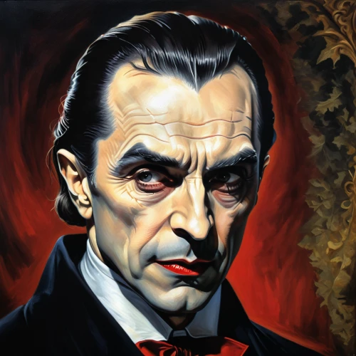 dracula,lincoln,count,abraham lincoln,gothic portrait,lincoln custom,holmes,godfather,jigsaw,vampira,two face,twelve,portrait background,the doctor,lincoln cosmopolitan,richard nixon,painting,smoking man,hans christian andersen,meticulous painting