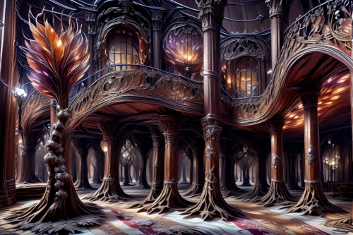 hall of the fallen,fantasy art,fantasy picture,3d fantasy,gothic architecture,fantasy landscape,sepulchre,ornate room,castle of the corvin,fractal environment,hamelin,haunted cathedral,the threshold of the house,threshold,mandelbulb,cathedral,orchestral,fractals art,heroic fantasy,sci fiction illustration