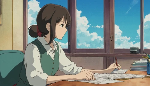 girl studying,typesetting,to write,classroom,tutoring,bookkeeper,paperwork,azusa nakano k-on,study room,writing-book,tsumugi kotobuki k-on,children studying,tutor,write,desk,scholar,writing,writing desk,writer,stationery,Illustration,Japanese style,Japanese Style 06