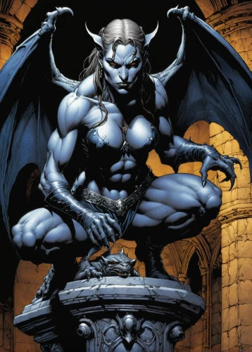 gargoyles,gargoyle,minotaur,greyskull,devil,archangel,daemon,diablo,the archangel,maximilian fountain,death god,dark elf,heroic fantasy,lucifer,poseidon,spawn,uriel,dracula,satan,god of thunder,Illustration,American Style,American Style 02