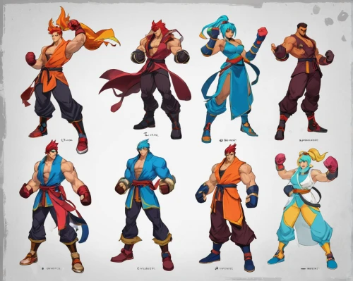 game characters,characters,fighting poses,greek gods figures,people characters,costumes,comic characters,concept art,figure group,hero academy,wrestlers,kongas,vector people,dragon slayers,dragon ball,fighters,mozilla,workout icons,character animation,avatars,Unique,Design,Character Design