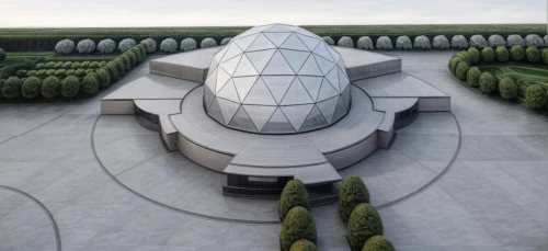 futuristic architecture,futuristic art museum,roof domes,russian pyramid,granite dome,3d rendering,dome roof,sky space concept,dome,spaceship,dhammakaya pagoda,lotus temple,temple fade,roof landscape,musical dome,alien ship,spaceship space,glass pyramid,islamic architectural,pyramid,Architecture,Commercial Residential,Modern,Geometric Harmony