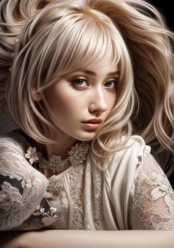 blond girl,artificial hair integrations,doll's facial features,white lady,blonde girl,blonde woman,mystical portrait of a girl,female doll,porcelain dolls,joint dolls,fairy tale character,fantasy portrait,tumbling doll,image manipulation,painter doll,porcelain doll,eglantine,the girl in nightie,hairdressing,alice