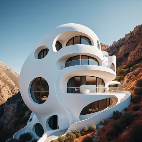 futuristic architecture,cubic house,dunes house,modern architecture,futuristic art museum,cube house,jewelry（architecture）,arhitecture,cube stilt houses,futuristic landscape,roof domes,house in the mountains,architecture,helix,frame house,sky space concept,house in mountains,holiday home,3d rendering,architectural,Photography,Documentary Photography,Documentary Photography 08