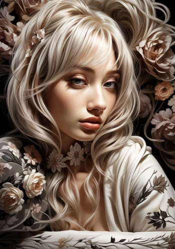 porcelain rose,wild roses,the sleeping rose,scent of roses,star magnolia,blond girl,maiden anemone,white rose snow queen,fantasy portrait,white lady,girl in flowers,blonde woman,sleeping rose,wild rose,porcelain dolls,fantasy art,moonflower,jessamine,dried rose,sugar roses