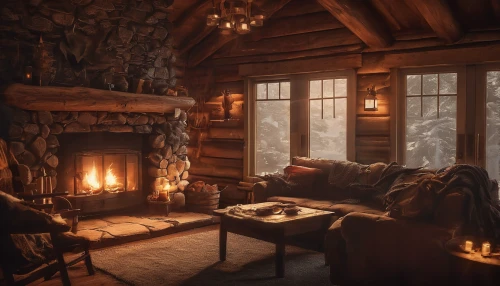 the cabin in the mountains,warm and cozy,winter house,fireplace,fireside,warmth,cabin,fire place,fireplaces,log cabin,log fire,wood stove,lodge,small cabin,christmas fireplace,wood-burning stove,winter light,log home,rustic,hygge,Conceptual Art,Fantasy,Fantasy 01