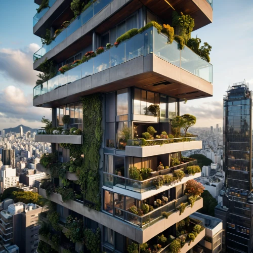 residential tower,eco-construction,sky apartment,balcony garden,penthouse apartment,roof garden,green living,mixed-use,modern architecture,cubic house,skyscraper,tree house,urban design,block balcony,futuristic architecture,urban towers,high-rise building,high rise,skyscapers,animal tower,Photography,General,Sci-Fi