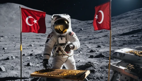 moon landing,moon rover,turkish flag,flag of turkey,buzz aldrin,cümbüş,turunç,moon walk,space tourism,apollo 11,mission to mars,apollo program,astronautics,turkey flag,keşkek,turkey tourism,cosmonautics day,moon car,robot in space,atatürk