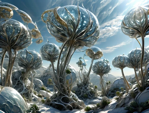 ice planet,ice flowers,trollius download,hoarfrost,ice landscape,mandelbulb,antarctic flora,opium poppies,valerian,frost,fractals art,heracleum (plant),snow globes,frosted rose hips,iceburg lettuce,snowglobes,ice lettuce,alpine sea holly,ice crystals,snow trees