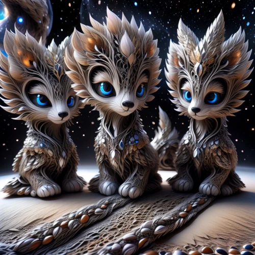 owlets,cat family,capricorn kitz,lion children,felines,skylander giants,kittens,cats,baby cats,hedgehogs,antasy,raccoons,couple boy and girl owl,foxes,druids,fantasy art,cat lovers,3d fantasy,squirrels,strays