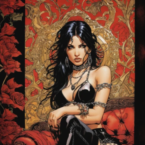 rosa ' amber cover,goth woman,widow flower,sorceress,black rose,gothic woman,the enchantress,gothic portrait,cover,celtic queen,priestess,background ivy,book cover,seven sorrows,vanessa (butterfly),oriental princess,gothic fashion,deadly nightshade,artemisia,black widow