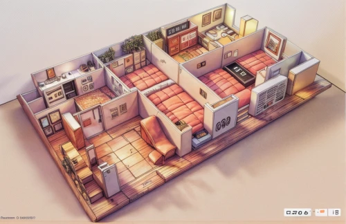 an apartment,apartment house,miniature house,shared apartment,floorplan home,wooden mockup,isometric,apartment,3d rendering,dolls houses,3d mockup,model house,small house,houses clipart,doll house,house drawing,cube house,3d render,house floorplan,cubic house