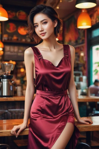 vietnamese,vietnamese woman,girl in red dress,asian woman,man in red dress,cocktail dress,woman at cafe,girl in a long dress,women fashion,miss vietnam,vintage asian,asian girl,maroon,phuquy,women clothes,barista,japanese woman,women's clothing,vintage dress,lady in red,Photography,Documentary Photography,Documentary Photography 08