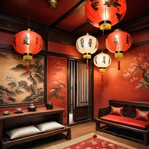 japanese-style room,chinese style,oriental painting,red lantern,asian architecture,chinese art,oriental,chinese architecture,chinese screen,interior decoration,ornate room,dongfang meiren,feng shui,interior decor,chinese temple,great room,chinese lanterns,japanese paper lanterns,forbidden palace,chinese dragon,Photography,General,Natural