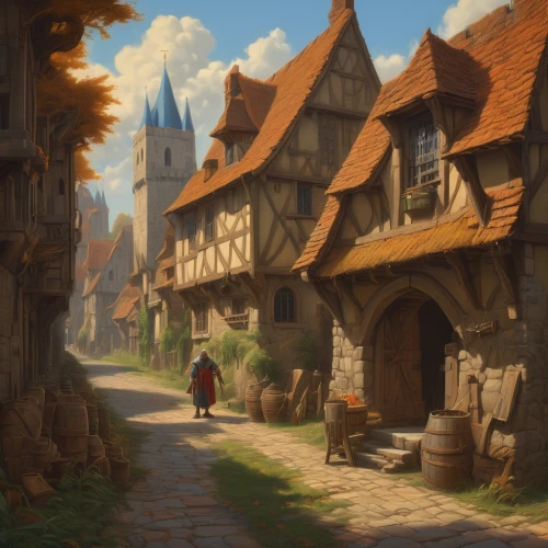medieval street,medieval town,knight village,old town,half-timbered houses,muenster,medieval architecture,medieval,wooden houses,rothenburg,medieval market,the old town,old village,bremen town musicians,old city,the cobbled streets,hamelin,merchant,escher village,tavern,Conceptual Art,Fantasy,Fantasy 01