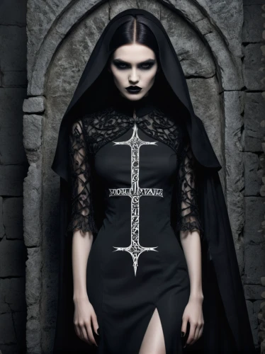 gothic fashion,gothic woman,gothic portrait,gothic dress,gothic style,dark gothic mood,gothic,goth woman,vestment,goth like,goth subculture,priestess,goth,blackmetal,gothic architecture,witch house,priest,seven sorrows,dark angel,vampire woman,Photography,Fashion Photography,Fashion Photography 01