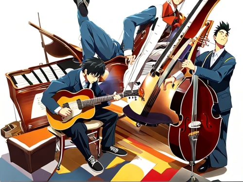 cello,musicians,orchestra,string instruments,bass violin,music instruments,violinist violinist,violin family,musical ensemble,violinists,violins,instruments,double bass,violoncello,string instrument,music band,orchestra division,orchesta,musical instruments,instruments musical,Common,Common,Japanese Manga