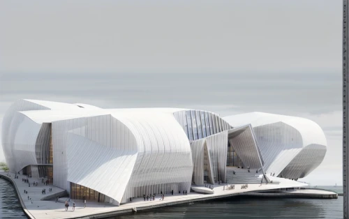 opera house,futuristic art museum,elbphilharmonie,cube stilt houses,very large floating structure,calatrava,soumaya museum,house of the sea,futuristic architecture,3d rendering,santiago calatrava,archidaily,tempodrom,ozeaneum,kirrarchitecture,guggenheim museum,semper opera house,otaru aquarium,opera house sydney,concrete ship,Architecture,Large Public Buildings,Nordic,Nordic Functionalism