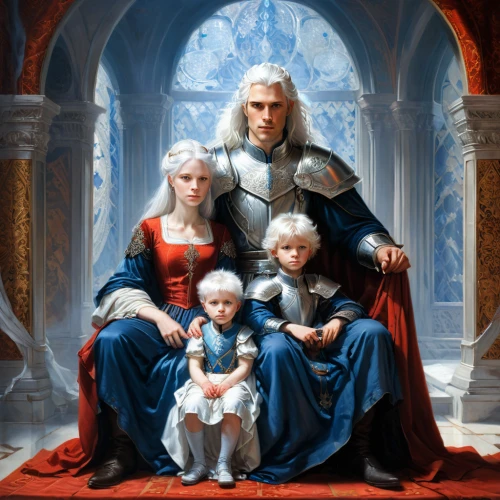 poppy family,the dawn family,gothic portrait,witcher,oleaster family,mulberry family,melastome family,harmonious family,heroic fantasy,parents with children,holy family,the order of the fields,mother and father,violet family,borage family,families,rose family,a family harmony,family portrait,the father of the child,Conceptual Art,Fantasy,Fantasy 28