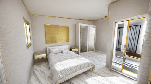 gold stucco frame,gold paint stroke,gold wall,3d rendering,gold lacquer,render,guest room,gold paint strokes,room divider,yellow wallpaper,interior decoration,search interior solutions,modern room,bedroom,interior design,interior modern design,guestroom,boutique hotel,casa fuster hotel,3d render