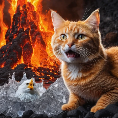 firestar,feral cat,ginger cat,fireside,campfire,saganaki,firebrat,fire background,warming,campfires,log fire,red tabby,funny cat,fireplaces,fire master,cat image,red whiskered bulbull,ginger kitten,fire eyes,the conflagration,Photography,General,Natural