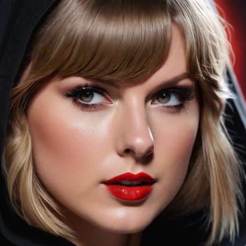 red coat,red lipstick,red lips,red riding hood,retouching,little red riding hood,retouch,airbrushed,swifts,red,doll's facial features,silk red,red cape,retouched,edit icon,red hat,beret,dark red,black-red gold,portrait background,Photography,General,Natural
