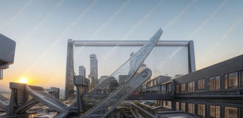 hudson yards,dubai frame,sky space concept,futuristic architecture,shard of glass,autostadt wolfsburg,moveable bridge,glass facade,solar cell base,structural glass,metropolis,steel construction,shard,3d rendering,hafencity,barangaroo,glass pyramid,skyscapers,skycraper,roof structures,Architecture,Skyscrapers,Modern,Fluid Geometry