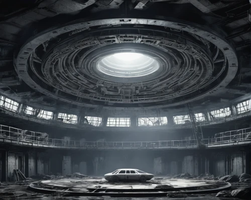 panopticon,saucer,musical dome,buzludzha,ufo interior,planetarium,spaceship space,wormhole,oval forum,science-fiction,very large floating structure,science fiction,empty interior,immenhausen,scifi,atomic age,dome,empty theater,abandoned places,abduction,Conceptual Art,Fantasy,Fantasy 33