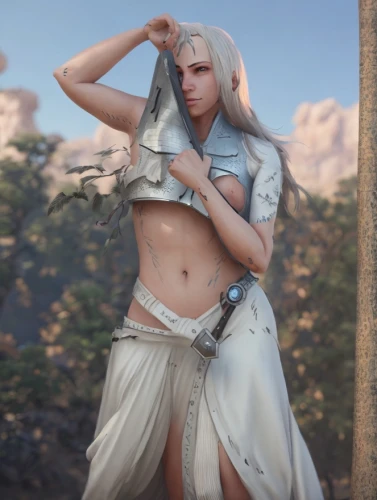 male elf,tiber riven,artemisia,arabian,female warrior,elven,elza,ephedra,cleopatra,natural cosmetic,show off aurora,eufiliya,venera,dark elf,wood elf,fantasy woman,warrior woman,abs,myra,acacia,Common,Common,Game