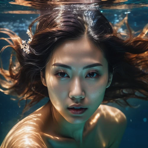 under the water,underwater background,water nymph,under water,submerged,underwater,siren,in water,asian woman,photo session in the aquatic studio,ocean underwater,submerge,japanese woman,photoshoot with water,immersed,underwater world,underwater landscape,swimmer,water creature,female swimmer,Photography,Artistic Photography,Artistic Photography 01
