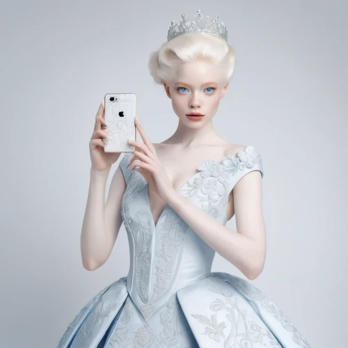 white rose snow queen,the snow queen,silvery blue,ipod touch,suit of the snow maiden,bridal clothing,woman holding a smartphone,white winter dress,ice queen,white lady,mobile phone case,snow white,iphone 4,artificial hair integrations,tilda,cinderella,pale,i phone,blue and white porcelain,blue snowflake,Photography,Fashion Photography,Fashion Photography 02