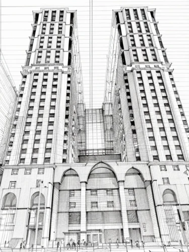 power towers,tall buildings,towers,twin tower,skyscapers,skyscrapers,high-rise building,twin towers,tallest hotel dubai,elevators,under construction,building construction,high rises,bulding,high-rises,urban towers,stalin skyscraper,3d rendering,wireframe,chrysler building,Design Sketch,Design Sketch,None