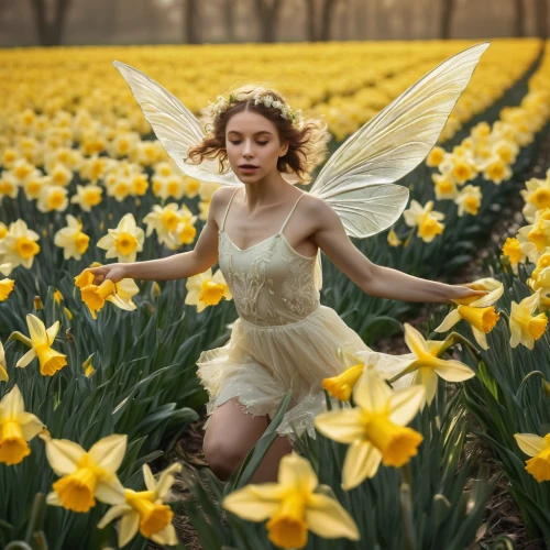 daffodils,daffodil field,daffodil,yellow daffodils,flower fairy,flying dandelions,child fairy,ballerina in the woods,little girl fairy,garden fairy,girl in flowers,fairy,tulip festival,faerie,yellow daffodil,fae,faery,tulip field,fairies aloft,yellow petal,Photography,General,Natural