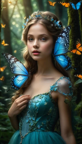 faery,faerie,blue butterfly background,butterfly background,ulysses butterfly,blue butterflies,fairy queen,aurora butterfly,fantasy picture,butterfly isolated,gatekeeper (butterfly),julia butterfly,cupido (butterfly),little girl fairy,fantasy art,blue butterfly,fairy,vanessa (butterfly),mazarine blue butterfly,fairies aloft,Photography,General,Natural