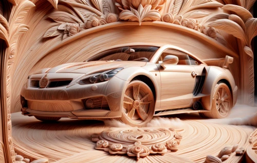 wooden car,wood carving,car sculpture,3d car wallpaper,carved wood,wood art,sand art,wood grain,automotive decor,paper art,woody car,sand sculpture,made of wood,sand sculptures,volkswagen new beetle,carved,rusticated,clay floor,gold paint stroke,gold stucco frame