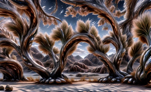 joshua trees,arid landscape,desert plants,desert landscape,desert desert landscape,crescent dunes,dune landscape,fractal environment,desert plant,swampy landscape,mojave desert,mandelbulb,capture desert,alien planet,desert background,virtual landscape,fractals art,dead vlei,tree grove,fractal art