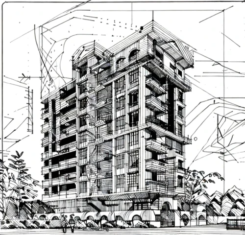 multi-story structure,architect plan,residential tower,kirrarchitecture,multistoreyed,multi-storey,high-rise building,building construction,garden elevation,building honeycomb,orthographic,block of flats,technical drawing,building,building structure,house drawing,street plan,building work,condominium,residential building,Design Sketch,Design Sketch,None