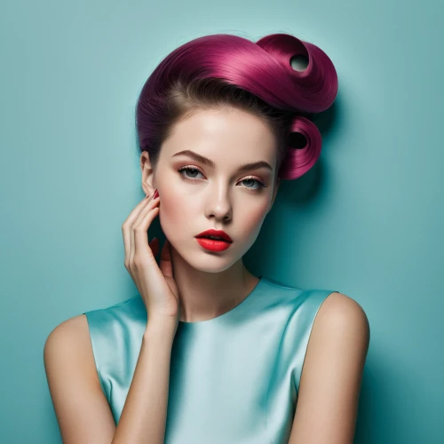 artificial hair integrations,chignon,pompadour,retro pin up girl,women's cosmetics,beret,pin up girl,management of hair loss,pin up,retro pin up girls,pin-up girl,pin-up model,hair coloring,cloche hat,pin ups,vintage woman,valentine day's pin up,bouffant,hairdressing,50's style,Photography,Fashion Photography,Fashion Photography 06