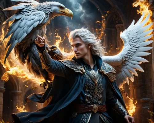 fantasy art,the archangel,heroic fantasy,archangel,uriel,fantasy picture,gryphon,adler,griffin,fantasy portrait,garuda,white eagle,dark angel,corvin,falconer,daemon,vax figure,merlin,bird of prey,lucifer,Photography,General,Fantasy