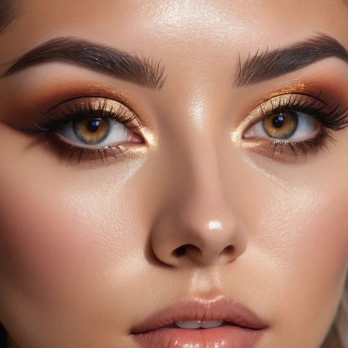 retouching,eyes makeup,retouch,women's eyes,vintage makeup,peach glow,eyelash extensions,gold eyes,golden eyes,skin texture,gold contacts,airbrushed,beauty face skin,realdoll,gold glitter,women's cosmetics,peach color,eyeshadow,retouched,closeup,Photography,General,Natural