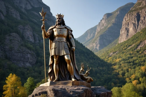 the spirit of the mountains,emperor wilhelm i monument,danube gorge,king decebalus,schwabentor,altai,guards of the canyon,germanic tribes,the source of the danube,the statue,norse,king arthur,angel moroni,pieniny,joan of arc,canton of glarus,carpathian bells,berchtesgaden national park,mother earth statue,athena,Photography,General,Natural